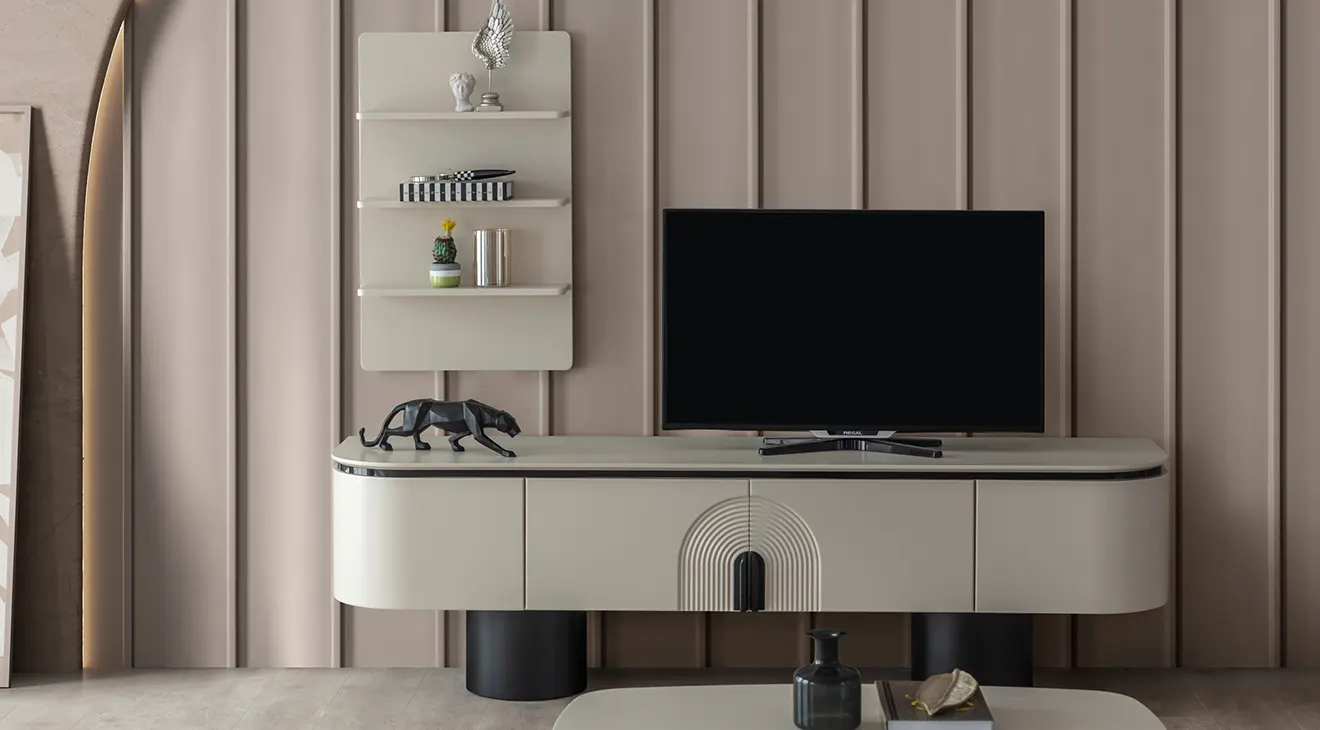 Pablo Ahşap Ayaklı Modern Tv Ünitesi